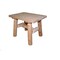 Homeroots Rustic And Natural Wood End Or Side Table 370290 - alternate 1