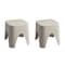 Lagoon Mallorca Stackable Rattan Top Side Table/Ottoman, 2PK 7033G6-ASLGS - alternate 1