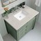 James Martin Vanities Brittany 36" Single Vanity, Smokey Celadon, w/ 3 CM Siberian Silestone Top 650-V36-SC-3SFR - alternate 5