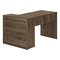 Homeroots 46" Brown Wood L Shape Computer Desk 489902 - alternate 4