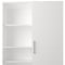 Homeroots 19in White Wood Corner Accent Chest 732034 - alternate 2
