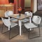 Regency Square Kahlo Breakroom Table W/ 4 Zeng Stack Chairs, 36 in W, 36 in L, Noble Oak TPL3636NOCM44GY - alternate 4