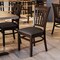 Flash Furniture HERCULES Vertical Slat Back Walnut Wood Restaurant Chair - Mocha Vinyl Seat XU-DGW0008VRT-WAL-MCHV-GG - alternate 6