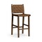 Homeroots 30" Brown Faux Leather and Solid Wood Bar Height Bar Chair 632476 - alternate 6