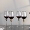 Dinewares Set of 4 Gold-Rimmed Red Wine Glasses with Diamond Rhinestone Accent - 18 oz, 10 Inches Tall - QI004758.GD.4 - alternate 7