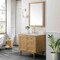 James Martin Vanities Laurent 36" Single Vanity, Light Natural Oak, w/ 3 CM Siberian Silestone Top 545-V36-LNO-3SFR - alternate 8
