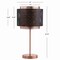 Jonathan Y Tribeca 19.7" Metal LED Table Lamp, Copper/Black JYL6106A - alternate 4