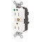 Leviton Straight Blade Receptacle, 5-15R, 15 A, 125V AC, Surface Mount, Self-Grounded M8200-ILW - alternate 1