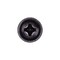 Auveco #8-18 x 5/8in Phillips Oval #6 Head Ab with Sems Tapping Screw - Black Ox, 100PK 10652 - alternate 2