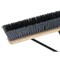 Simple Spaces Push Broom, 24 in Sweep Face, 3 in L Trim, Polypropylene Bristle, 60 in L, Bolt with Brace 93110 - alternate 2