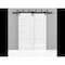 Sartodoors Sliding Closet Barn Bypass Doors 84 x 80in, Light Grey Oak W/ Frosted Glass, Sturdy 8ft Rails QUADRO4445BBB-OAK-84 - alternate 6