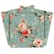 Homeroots 6" x 6" Red And Green Vinyl Arabesque Peel And Stick Removable Tiles 571314 - alternate 3