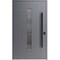 Vdomdoors Pivot Aluminum Door Axis 1130 Grey Entry Door W56xH96 Left Inswing AXIS1130PEXD-gre-W56xH96-LH-I - alternate 1