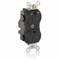 Leviton Straight Blade Receptacle, 5-20R, 20 A, 125V AC, Flush Mount, Isolated Ground MT830-IGE - alternate 1