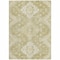 Homeroots 10' X 14' Wheat Gold And Ivory Medallion Washable Indoor Outdoor Area Rug 589061 - alternate 4
