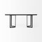 Homeroots 71" White And Black Dining Table 397604 - alternate 4
