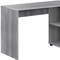 Homeroots 46" Gray L Shape Computer Desk With Two Drawers 333481 - alternate 4
