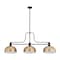 Z-Lite Melange Matte Black 3 Light Billiard 725-3MB-D13HBR - alternate 2