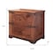 Homeroots 29" Wood Brown Two Drawer Nightstand 527057 - alternate 6