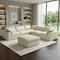 Homeroots Khaki Linen Blend Modular L Shaped Six Piece Sofa and Chaise Sectional 716926 - alternate 5