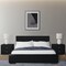 Homeroots Black Upholstered Queen Bed Frame 569350 - alternate 4