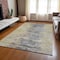 Homeroots 8' X 10' Pewter Silver And Gray Abstract Washable Indoor Outdoor Area Rug 582407 - alternate 4