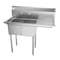 Koolmore 2 Compartment Stainless Steel NSF Commercial Kitchen Prep & Utility Sink with Drainboard SB121610-16R3 - alternate 6