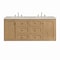 James Martin Vanities Laurent 60" Dbl Vanity, Light Natural Oak, w/3 CM Siberian Silestone Top w/FreePower Wireless Charger 545-V60D-LNO-FSFR - alternate 4