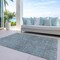 Homeroots 9' X 12' Teal Blue And Gray Southwestern Washable Indoor Outdoor Area Rug 587090 - alternate 5