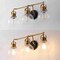 Jonathan Y Shirley 24" 3-light Farmhouse Industrial Metal LED Vanity Light w/Seeded Glass Globe Shades, Brass Go JYL7405B - alternate 9