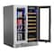 Koolmore 24 in. Dual Zone, Full Glass Door, 21-Bottle Wine and Beverage Cooler, Freestanding or Built-in Unit KM-CWB1830-SS - alternate 5