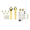 Renin Barn Door Hardware Kit, 78-3/4 in L Track, Steel, Brushed, For: 36 in Doors SB78RR-BG - alternate 1