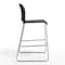 Flash Furniture Commercial Black Plastic Stack Barstools, Contoured Backs & Sled Bases-Set of 3, 3PK 3-RUT-239AH-BS-BK-CHR-GG - alternate 7