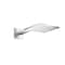 Axor ShowerSolutions Showerhead 250 Square 2- Jet with Showerarm Trim, 2.5 GPM in Chrome 35310001 - alternate 1
