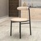 Leisuremod Lume Modern Dining Side Chair in Polyester with Black Steel Frame in Dark Taupe LC20DTP - alternate 6