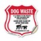 Signmission Dog Poop Shield Sign Dog Waste Is A Thre, 4 inch X 4 inch, Vinyl Decal, 2PK SHI-D-2PACK-4-374 - alternate 1