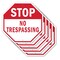Signmission Stop No Trespassing, 10 inch X 10 inch, Aluminum Metal Signs, 5PK OC-A-5Pack-10-265 - alternate 1