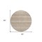 Homeroots 8' Brown And Beige Round Southwestern Washable Indoor Outdoor Area Rug 587514 - alternate 4