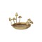 Homeroots 6" Gold Cast Iron Handmade Round Trinket Tray 634801 - alternate 7