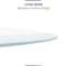 Fab Glass And Mirror 42in Round Ultra Clear Glass Table Top, Beveled Edge, Low Iron Extra Clear Tempered Glass 1/ LI-42RT12THBE - alternate 5