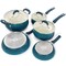 Oster Corbett 8 Piece Nonstick Aluminum Cookware Set in Teal 94245.08 - alternate 6