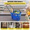 Vevor Plastic Rolling Shopping Trolley Basket On Wheels 6PCS 39L with Handle Red, 6PK LB-B027-8 - alternate 4