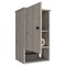 Homeroots 16" Light Gray Wood Floating Single Door Bathroom Vanity And Medicine Cabinet 543578 - alternate 4