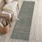 Jonathan Y Petunia Distressed All-Over Floral Border Non-Slip Machine-Washable Green/Brown 2ft x 8ft Runner Rug PTN102A-28 - alternate 1