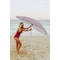 Picnic Time Family Of Brands 5.5 Ft. Portable Beach Umbrella, Vibe Collection - Navy Blue, Orange, & Gray Pattern 822-00-325-000-0 - alternate 5