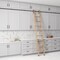 Quiet Glide 8.92 ft. Red Oak No Wheel Black Hook Removable Ladder, 12 ft. Rail QG.330-9RO-12-H.08 - alternate 1