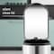Happimess Roland Mini 2.6-Gallon Step-Open Trash Can, Platinum Silver HPM1009A - alternate 4