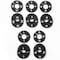 Nahanco Clothing Rack Size Dividers, Round Black, White Print; XS-XL Kit 5 Sizes, 5 pcs. each, 25PK CBWKIT2 - alternate 1