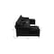 Homeroots 55" Black Fabric Modular USB Sleeper Sofa 568305 - alternate 11