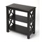 Homeroots 25" Black Wood Two Tier Bookcase 389562 - alternate 1